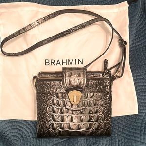 Black & Silver Brahmin crossbody small purse